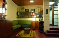 Entrance and Living Room Frank LLoyd Wright House