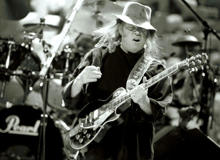 Neil Young performs 