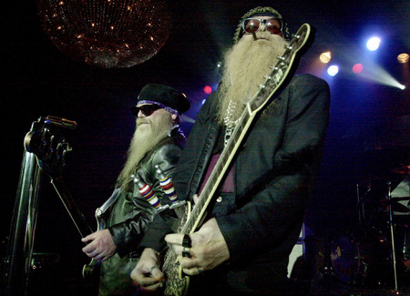 ZZ Top performs at the Texas Party of the Inaugural Ball in 2004.